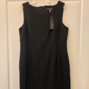 Black/Chocolate Brown Sleeveless Dress Large